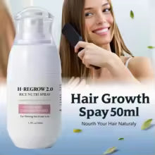 Natural Caffeine Ginger Hair Spray - 50ml premium lysine biotin formula. Anti-hair loss treatment for thicker hair growth.
