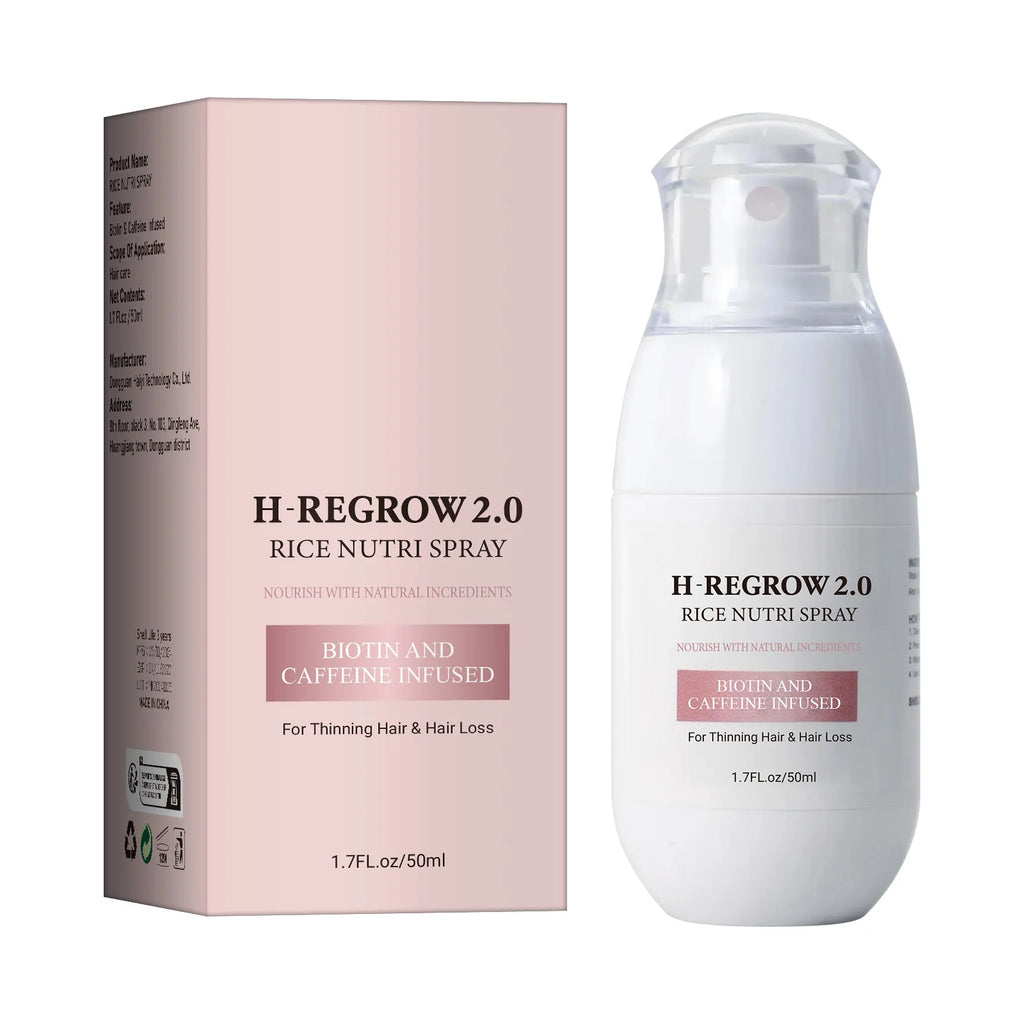Natural Caffeine Ginger Hair Spray - 50ml premium lysine biotin formula. Anti-hair loss treatment for thicker hair growth.